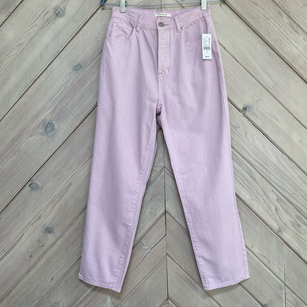 Pacsun High Rise Straight Lavender Jeans